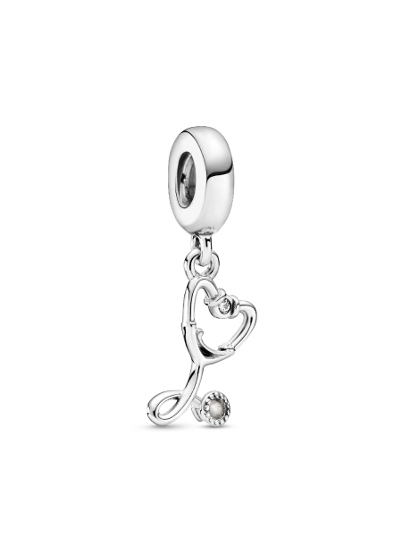 Stethoscope Heart Dangle Charm