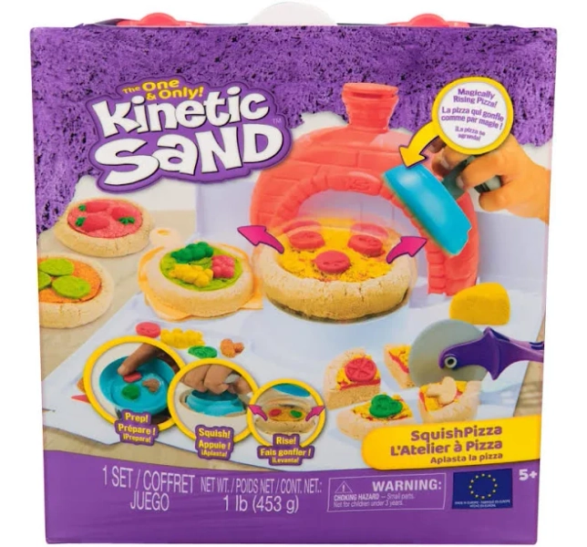 Kinetic Sand Magically Rising Pizzas Squish Pizza Set