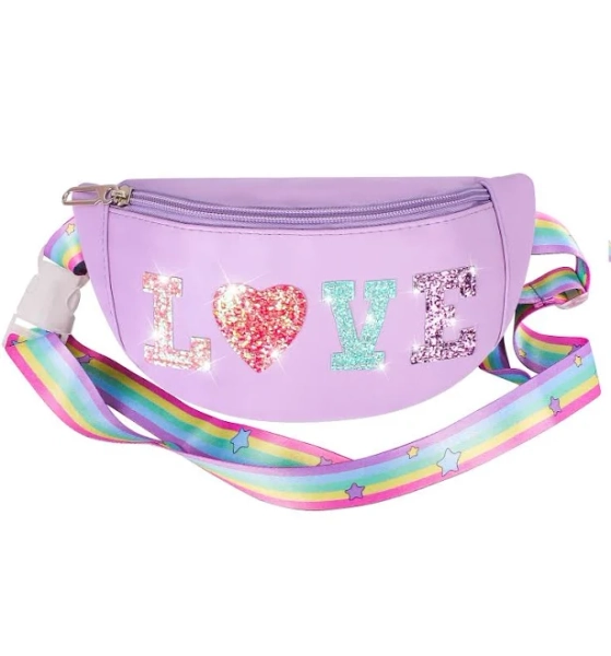 ZUYUSUT Kids Fanny Pack Girls Birthday Gifts Age 4-10 Belt Bag Crossbody Bags Teen Girl Stuff Birthday Bags for Kids Sister Birthday Gifts Fanny Packs