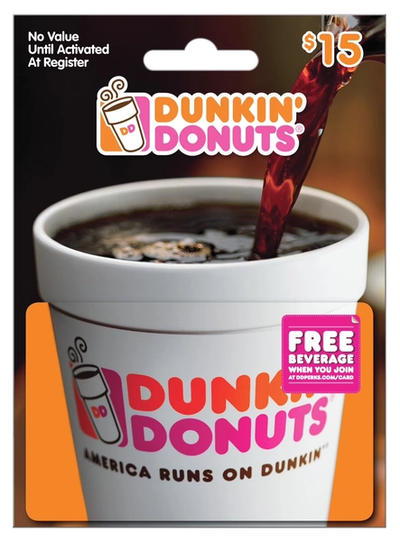 Dunkin Donuts $15 Gift Card - Walmart.com