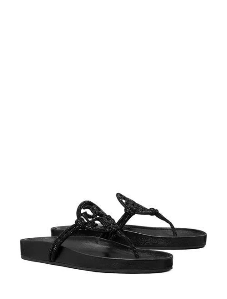 Tory Burch Women's Miller Cloud Pave Knotted Sandal
