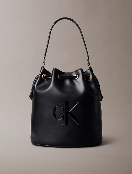 Bucket Bag mit Monogramm-Logo-Prägung