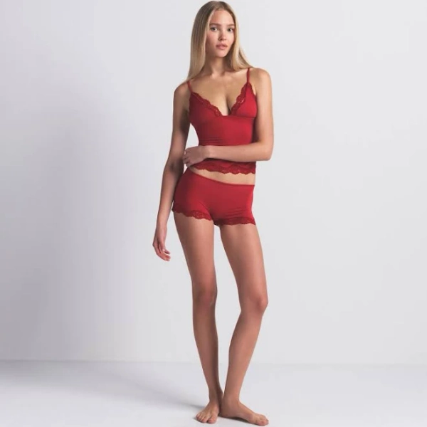 SKIMS Triangle Cami Top And Boy Short Set