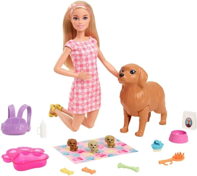 Barbie Newborn Pups Playset