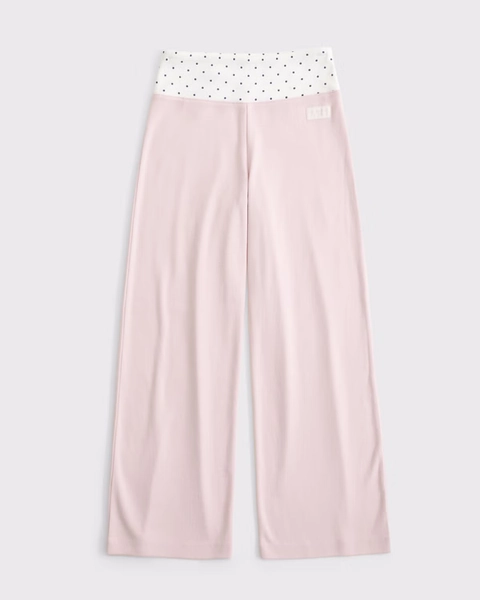 knit wide leg pant