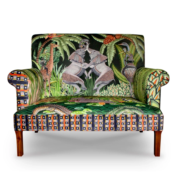 Ngala Trading Co. Ardmore 58" Limited Edition Rolled Arm Loveseat | Perigold