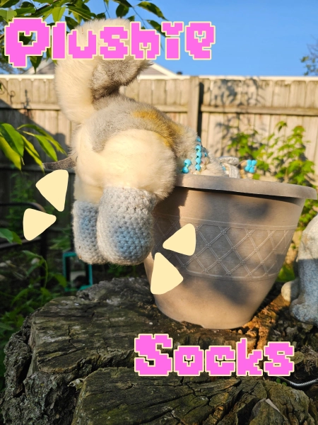 CUSTOM Emotional Support Stuffed Animal Socks ESSA Paw Covers