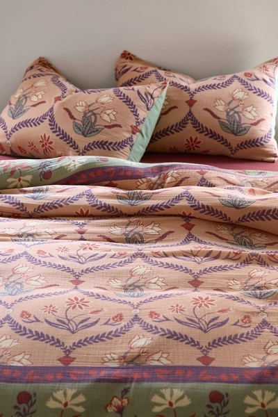 Waverly Floral Boho Gauze Duvet Cover