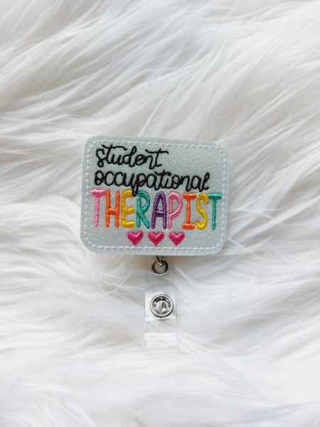Student  Occupational Therapist  Badge Reel, Retractable Reel , ID Holder, Medical Badge Real, for Nurses Uniform