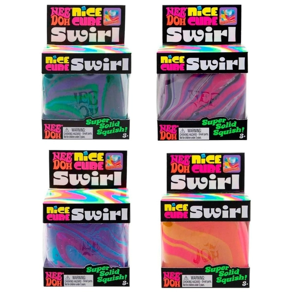 NeeDoh Nice Cube Swirl Fidget Toy Assortment