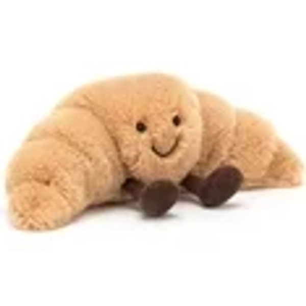 Jellycat Amuseables Croissant Stuffed Toy, Small 8.5 inches | Pastry Plush | Fun Gift Idea Classic Children'S Gift gifts for women Cute Jellycat stuffed animals best kids toys