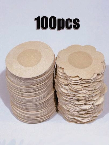 100pcs Disposable Nipple Covers, Seamless Breathable Self-Adhesivelnvisible Bra, Women's Lingerie & Underwear Accessories,Low Cut Evening Dresses, Bras, Underwear Accessories, Nipple Covers To Prevent Exposure, Wedding Photography Supplies, Wedding Clothing Accessories