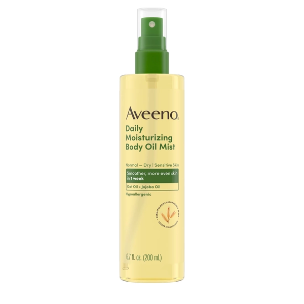 Aveeno Daily Moisturizing Body Oil Mist with Oat and Jojoba Oil, 6.7 Fl oz - Walmart.com