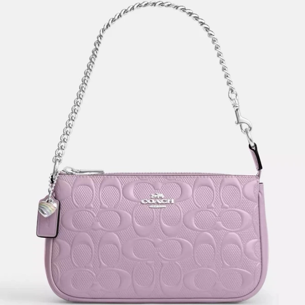 Coach Nolita 19 Signature Leather Heart Charm Handbag