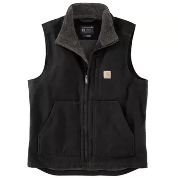 Carhartt Men's Duck Sherpa-Lined Mock Neck Vest