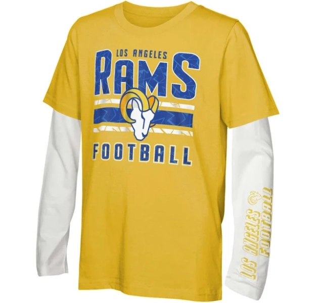 Outerstuff Boy's Los Angeles Rams In The Mix T-Shirt Combo Set