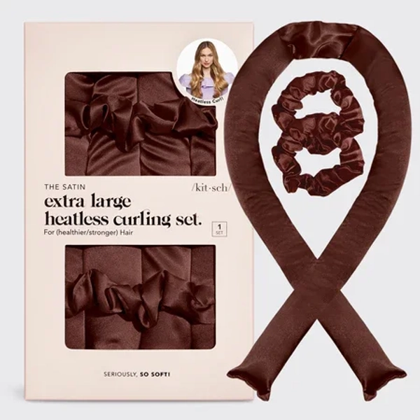 XL Heatless Hair Curler - Chocolate