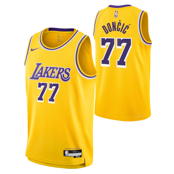 Unisex Los Angeles Lakers Luka Dončić Nike Gold Swingman Jersey - Icon Edition
