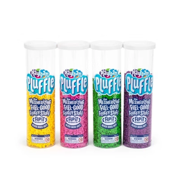 Educational Insights Playfoam Pluffle Purple, Green, Pink & Yellow 4-Pack, Ages 3+
