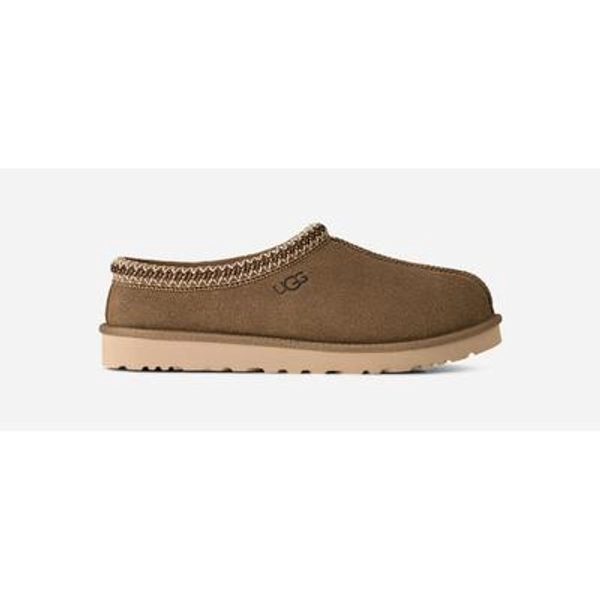 UGG® Men's Tasman II Sheepskin Slippers in Light Bronze, Size 14