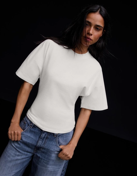 Short-sleeved corset T-shirt