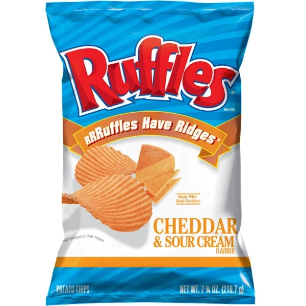 Ruffles Cheddar Sour Cream Potato Chips