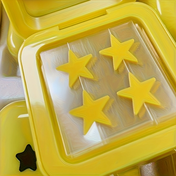 32pcs Star-Shaped Patches - Transparent Mirror Box for Instant Redness Coverage, Basic Visual Beautification, Invisibly Conceal Flaws, Fun Design, Light Beige-friendly Material, Portable Dots, Cute Party, Cosplay, Photo Shoot Makeup Decorations