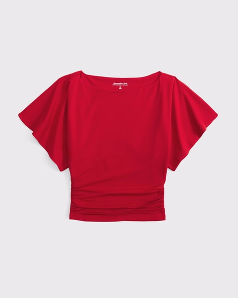 Flutter Sleeve Slash Top