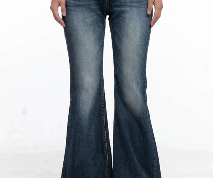 Saanvi Vintage Wash Flare Jeans CS522