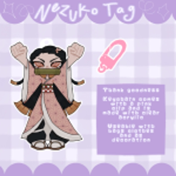 Nezuko keychain by Reylia - ACGGOODS