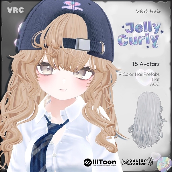 VRC Hair_ JellyCurly