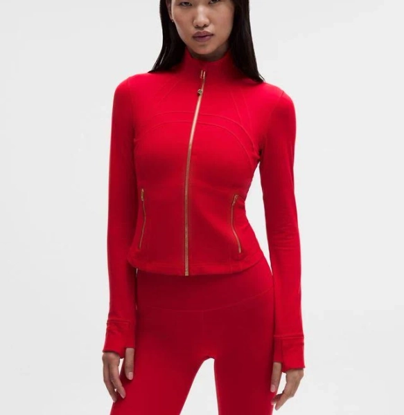 lululemon athletica Women's Lunar New Year Define Cropped Jacket - Red - Casual jackets