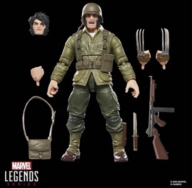 Hasbro Marvel Legends Wolverine WWII Logan Action Figure NEW.  BAF