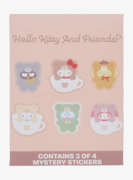 Hello Kitty And Friends Latte Bear Blind Sticker Set