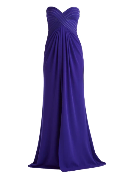Tadashi Shoji strapless pleated maxi dress | 2