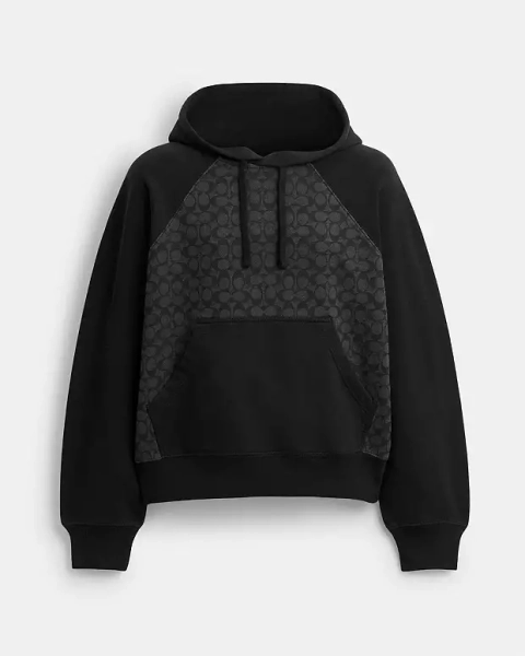 Charcoal Signature Signature Hoodie In Organic Cotton