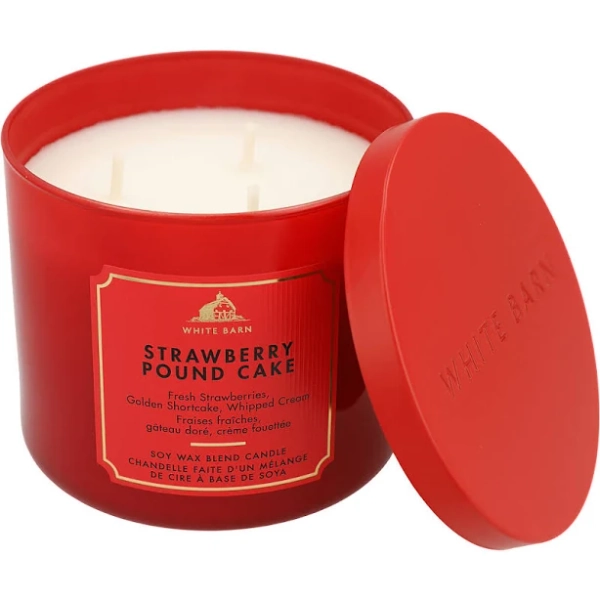 Bath & Body Works Strawberry Pound Cake Scented Candle