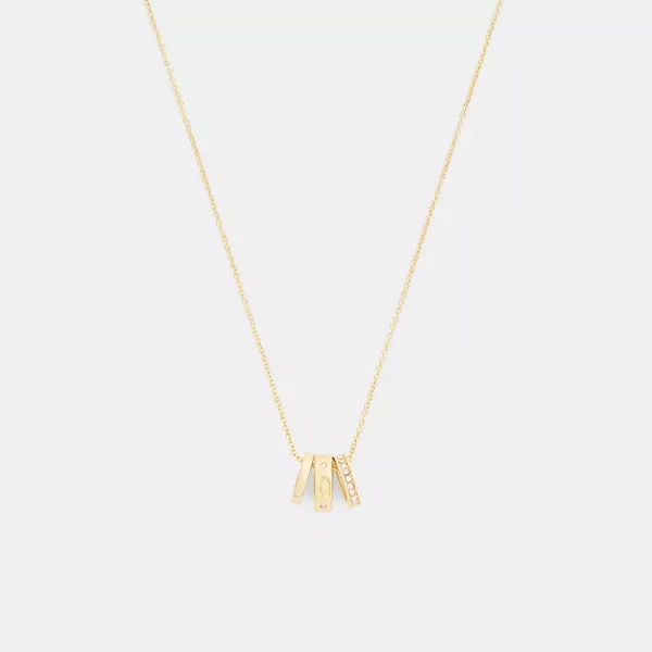 Repeated C Rondelle Necklace