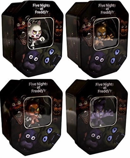 Five Nights At Freddy's Exclusive Holiday Collectors Tin Set of All 4 styles 'Mangle , Bonnie , Foxy and Freddy' - Walmart.com