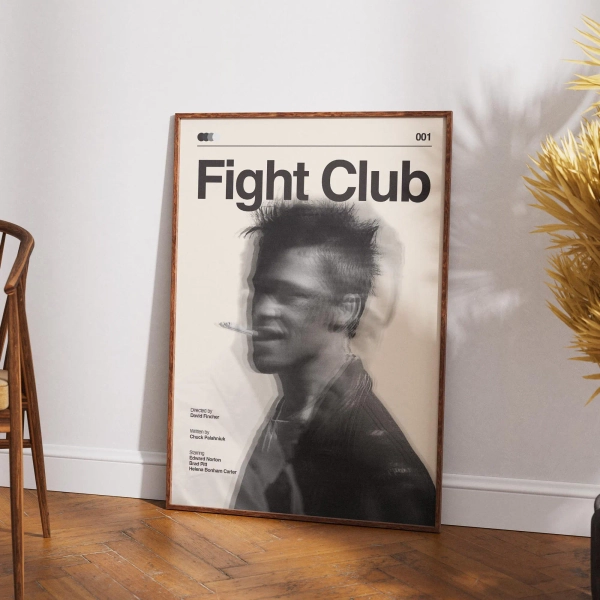 Fight Club Retro Movie Poster DIGITAL DOWNLOAD