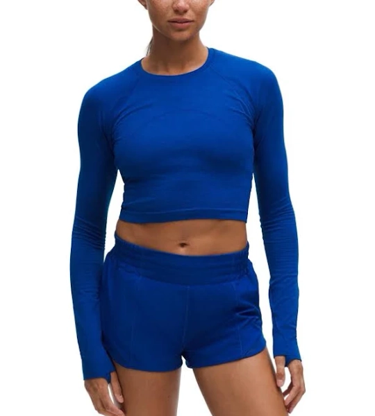 Lululemon Swiftly Tech Cropped Long-sleeve Shirt 2.0 - Riverside/riverside