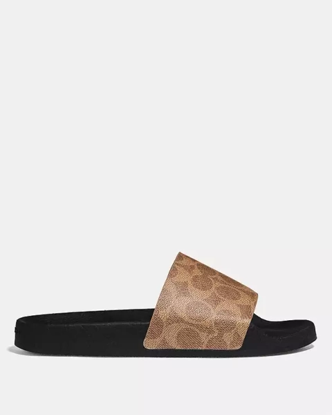 Tan Udele Sport Slide In Signature Canvas