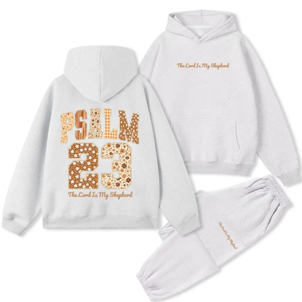 Psalm 23 The Lord Is My Shepherd Christian Fleece Hoodie Set