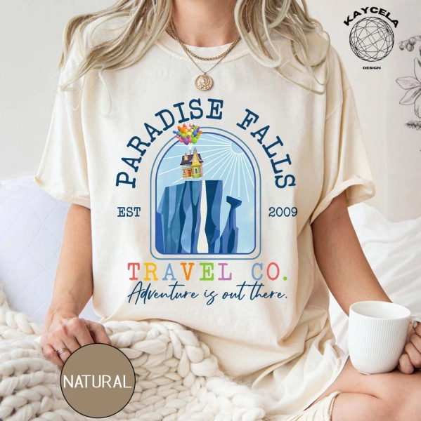 Paradise Falls Shirt, Adventure is Out There Shirt, Vintage Disney T-shirt, Disneyland Trip Shirt, - Etsy