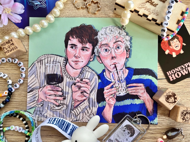 Dan and Phil Fanart Print A5 – Cute Digital Artprint