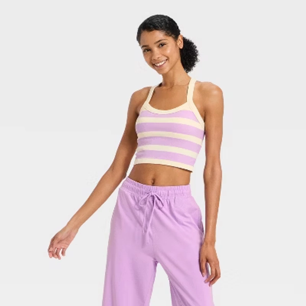 Women's Seamless Cropped Support Tank Top - JoyLab™