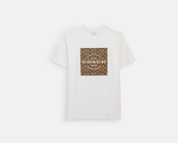 Coach Men's Signature Square Organic Cotton T-Shirt