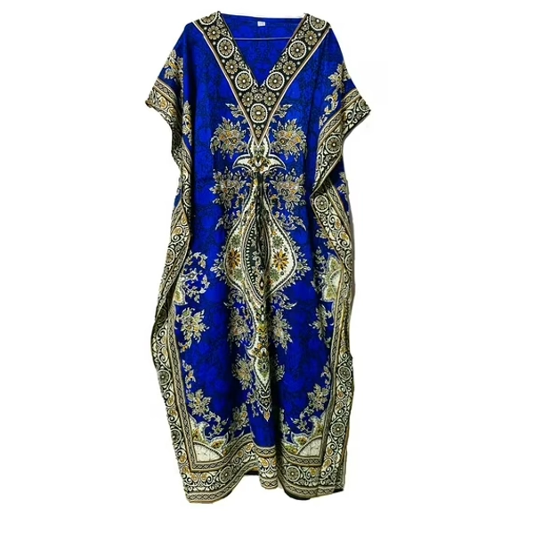 Long-Kaftan-dress-Hippy-Boho-Maxi-One-Size-Women-india--Tunic-Dress-Night-Gown
