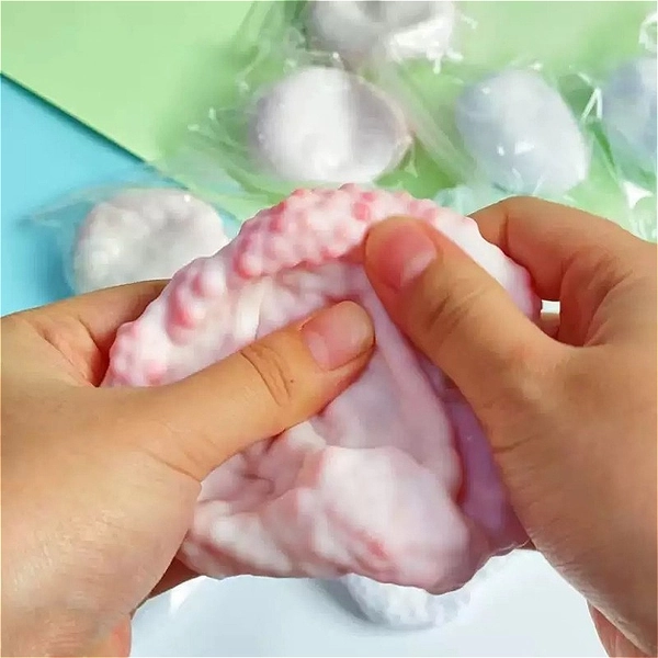 Sensory Toys for s & - TPR, ASMR Slime-Filled Sensory Fidget (Pink/White/Purple/Green/Blue) - Birthday Party Favors, Christmas Gifts, Squish & Squeeze