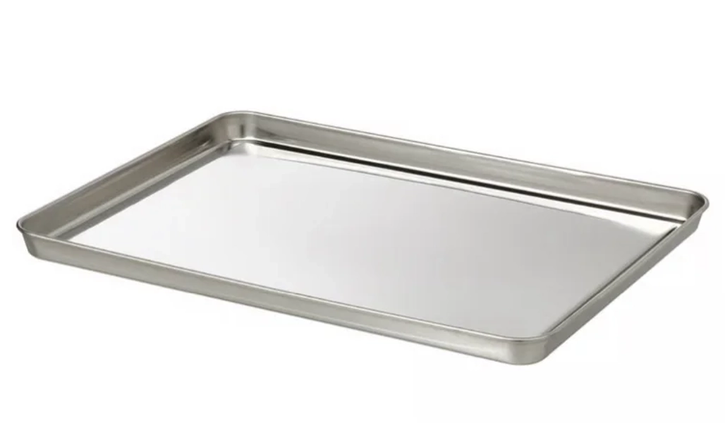 GRILLTIDER Serving tray - stainless steel 40x30 cm